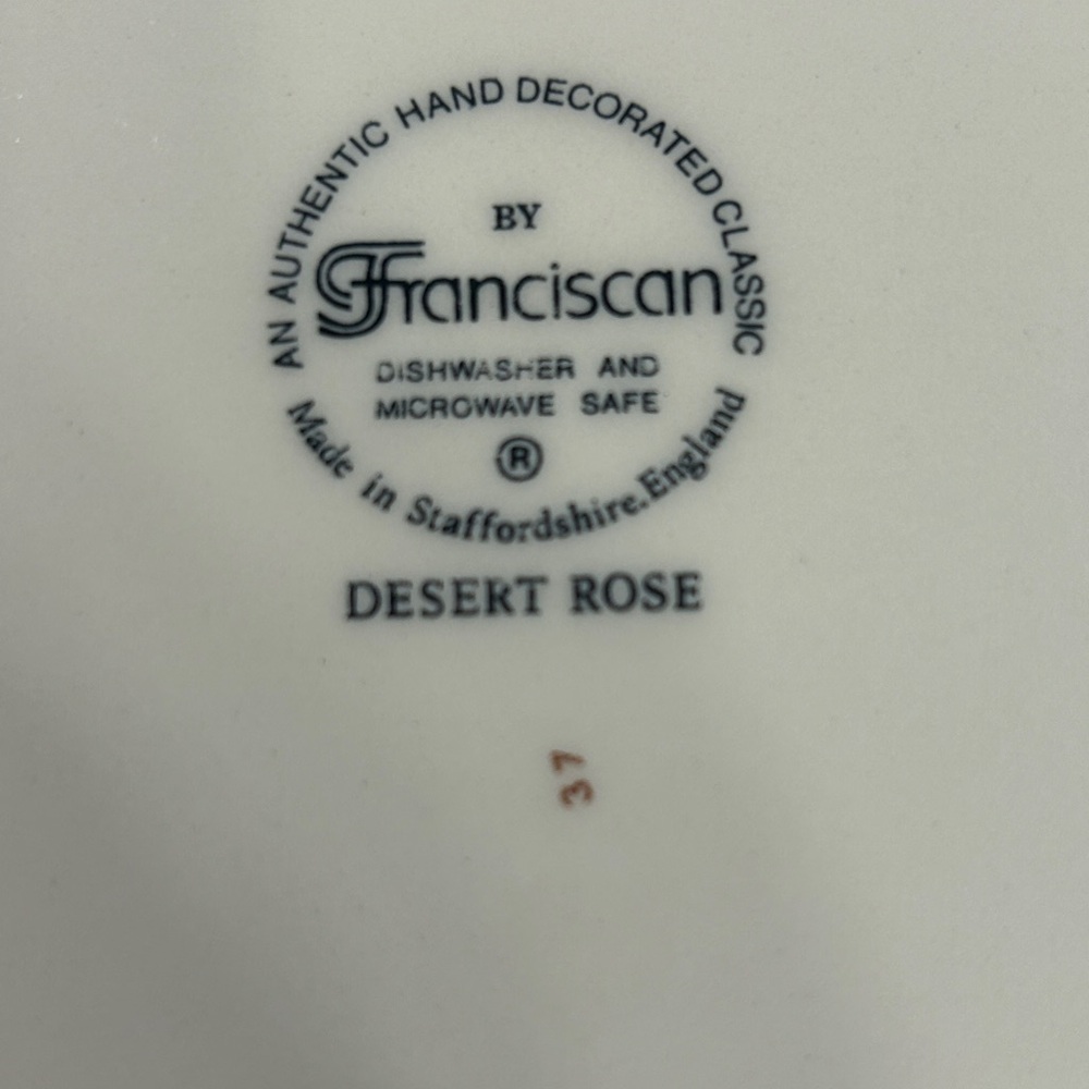 Franciscan Desert Rose Dinner Plates Set of 2 - Picture 6 of 6